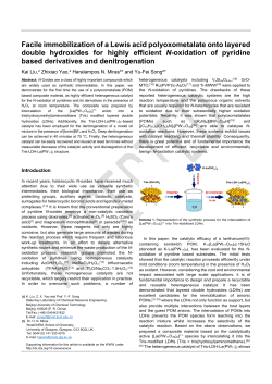 Facile immobilization of a Lewis acid polyoxometalate onto layered