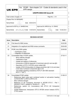 Sub-Chapter 3.8 - Codes and standards used in the EPR