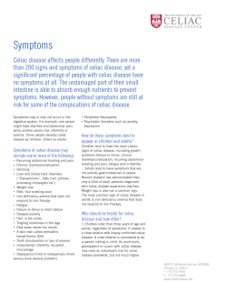 Celiac Disease Center: Symptoms
