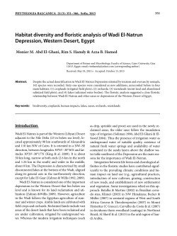 Flora and vegetation of Wadi El