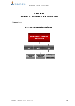 chapter 4 review of organizational behaviour