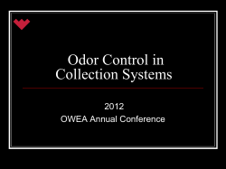 Odor Control in Collection Systems