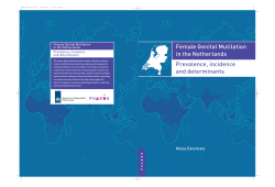 Female Genital Mutilation in the Netherlands Prevalence