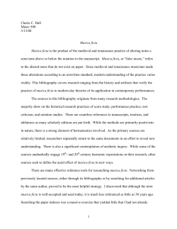 Musica ficta - Harold B. Lee Library