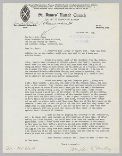 iambs` l&icirc;mtr&icirc;&iuml; (Eljurrh E UNITED CHURCH OF CANADA Box 151