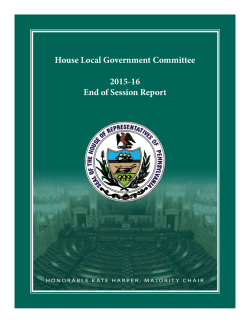 Local Government Committee Report, 2015-16