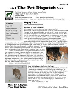 The Pet Dispatch Summer 2014