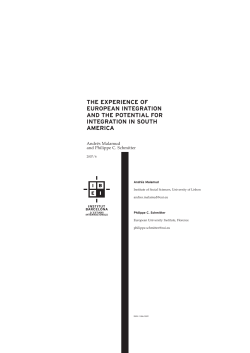 The Experience of European Integration and the Potential for