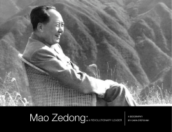 Mao Zedong:A REVOLUTIONARY LEADER
