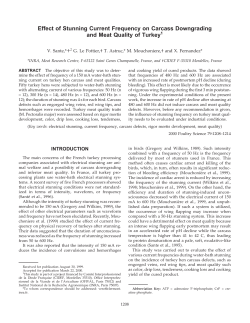 Effect of Stunning Current Frequency on Carcass