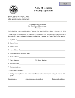 Master Plumber Exam Application