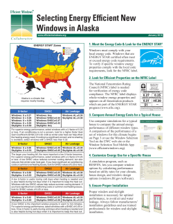 Selecting Energy Efficient New Windows in Alaska