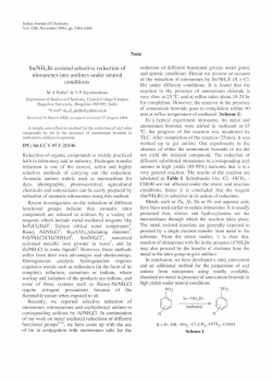Sn/NH4Br assisted selective reduction of nitroarencs into anilines