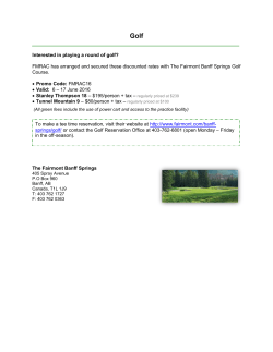 Interested in playing a round of golf? FMRAC has arranged and