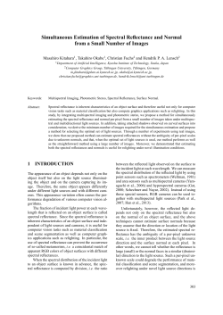 Simultaneous Estimation of Spectral Reflectance