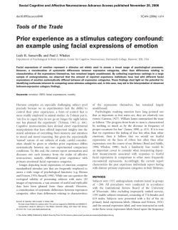 Prior experience as a stimulus category confound: an example using