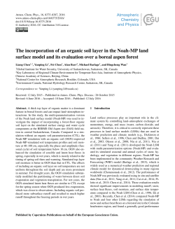 The incorporation of an organic soil layer in the Noah