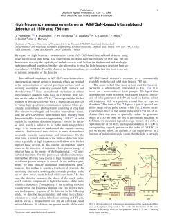 High frequency measurements on an AlN/GaN-based