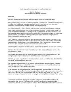 Equity-financed banking and a run-free financial system John H