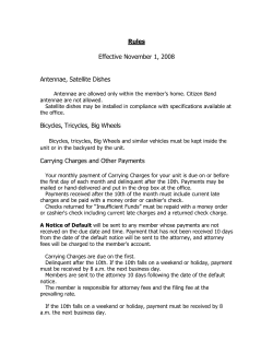 CSH Rules November 1, 2008