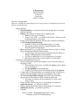 Chemistry Lesson Plans #10