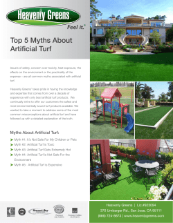 Top 5 Myths About Artificial Turf