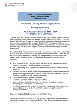 Accessing Adult Education Budget Funding Guidelines