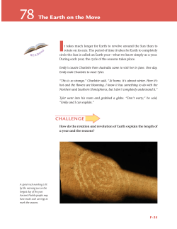 The Earth on the Move