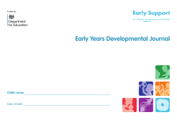 Early Years Developmental Journal