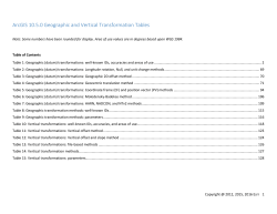ArcGIS 10.5.0 Geographic and Vertical