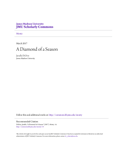 A Diamond of a Season - JMU Scholarly Commons
