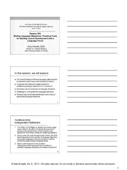 Session document  - Santa Clara County Office of Education