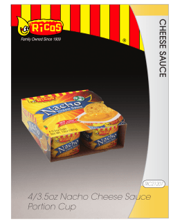 4/3.5oz Nacho Cheese Sauce Portion Cup C H EESE SA U C E