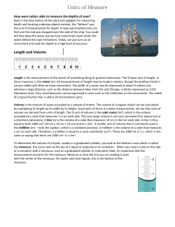 Units of Measure - Greenway High School