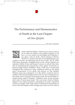 The Performance and Hermeneutics of Death in the Last - H-Net