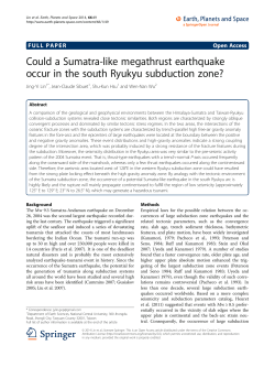 Could a Sumatra-like megathrust earthquake occur in the south
