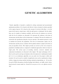 genetic algorithm