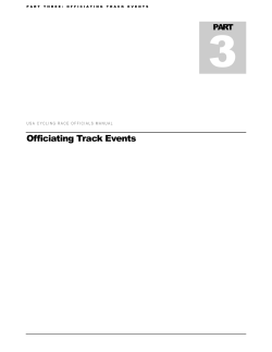 Officiating Track Events