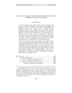 section 1983 is born: the interlocking supreme court stories of