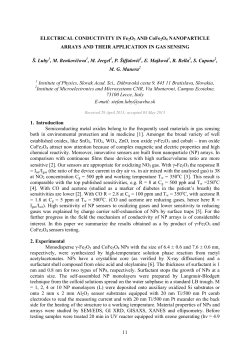 ELECTRICAL CONDUCTIVITY IN Fe2O3 AND CoFe2O4
