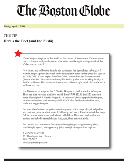 Here`s The Beef (And The Sushi)