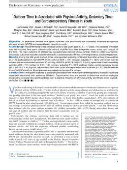 Outdoor Time Is Associated with Physical Activity