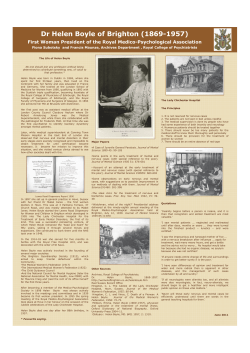 Dr Helen Boyle of Brighton (1869-1957)
