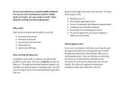 Do you currently have a mental health problem? Are you on Care