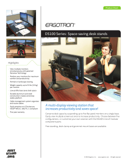 DS100 Series: Space-saving desk stands