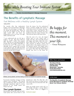 lymph-newsletter - The Stress Break