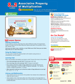 Associative Property of Multiplication