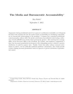 The Media and Bureaucratic Accountability