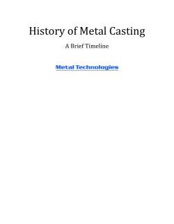 History of Metal Casting