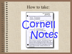 NOTES Scientific Method